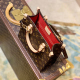 Back view of modern elevated women's handbag – women's premium purse