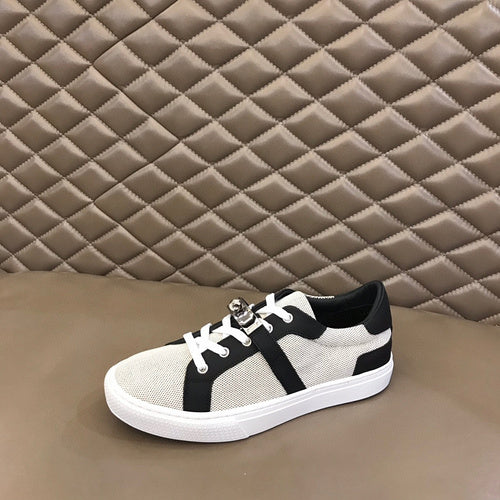 Hermès White Low-Top Sneakers - Full Silhouette View
