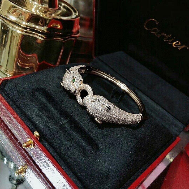 Close-up detail view of Cartier unisex jewelry piece