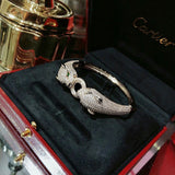 Close-up detail view of Cartier unisex jewelry piece