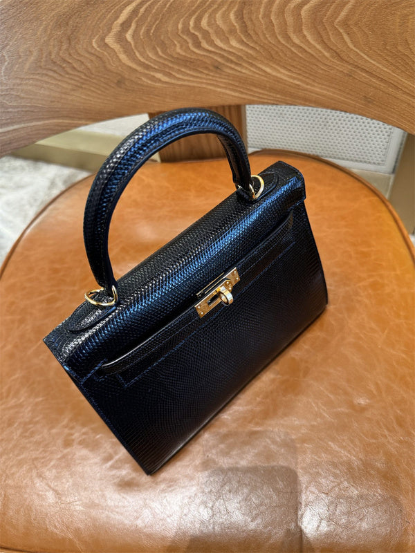 Close-up detail of sleek bag design