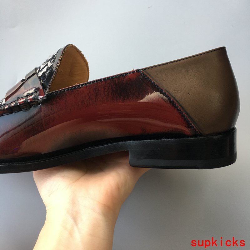 Dior Burgundy Slingback Heels - Detail Shot of Craftsmanship