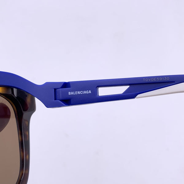 Balenciaga Brown Triples Squared Sunglasses Bb0025Sa 55/19 135Mm — Designer Fashion Sunglasses