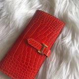 Sleek bag shown from front angle