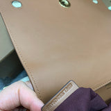 Contemporary Vegan Leather Handbag - Refined Silhouette | Women's Everyday Carry Handbag #1140 - texture close-up (image 9) of designer-inspired handbag