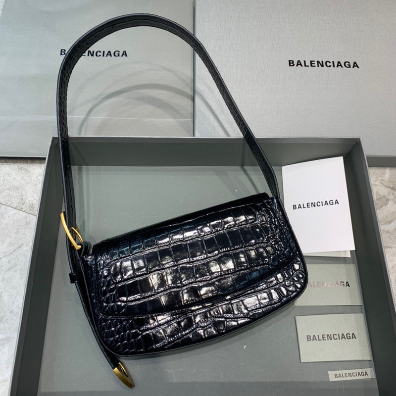Chic Faux Leather Handbag - Premium Craftsmanship Detailing | Women's Statement Accessory #391 - front view (image 1) of designer-inspired handbag