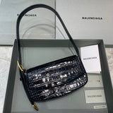 Chic Faux Leather Handbag - Premium Craftsmanship Detailing | Women's Statement Accessory #391 - front view (image 1) of designer-inspired handbag