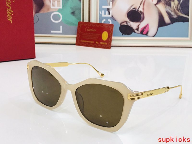Angled view of Cartier unisex sunglasses
