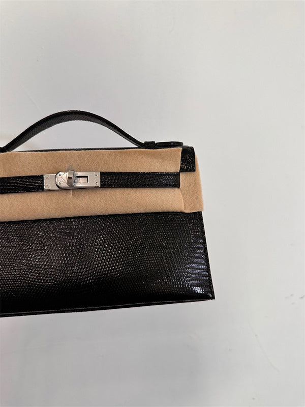  crossbody bag close-up of hardware and finish