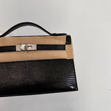  crossbody bag close-up of hardware and finish