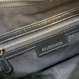 Statement Faux Leather Handbag - Polished Finish | Women's Luxury Handbag #363 - alternate angle view (image 8) of designer-inspired handbag