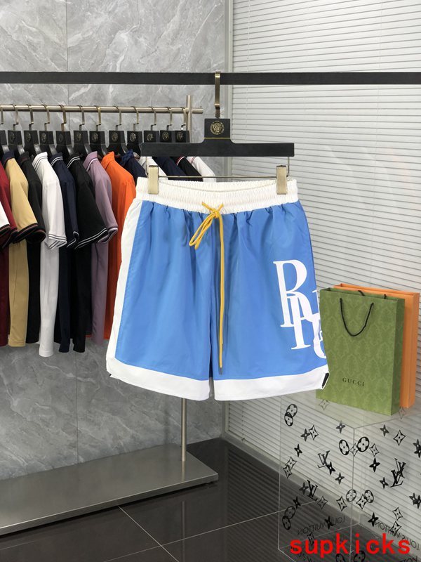 Front view of Rhude luxury clothing with runway-inspired design