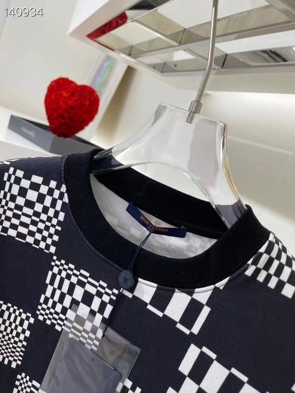 Back view of Louis Vuitton luxury clothing with runway-inspired design