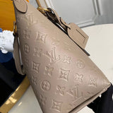 Styled lifestyle shot of modern statement women's handbag – women's statement bag