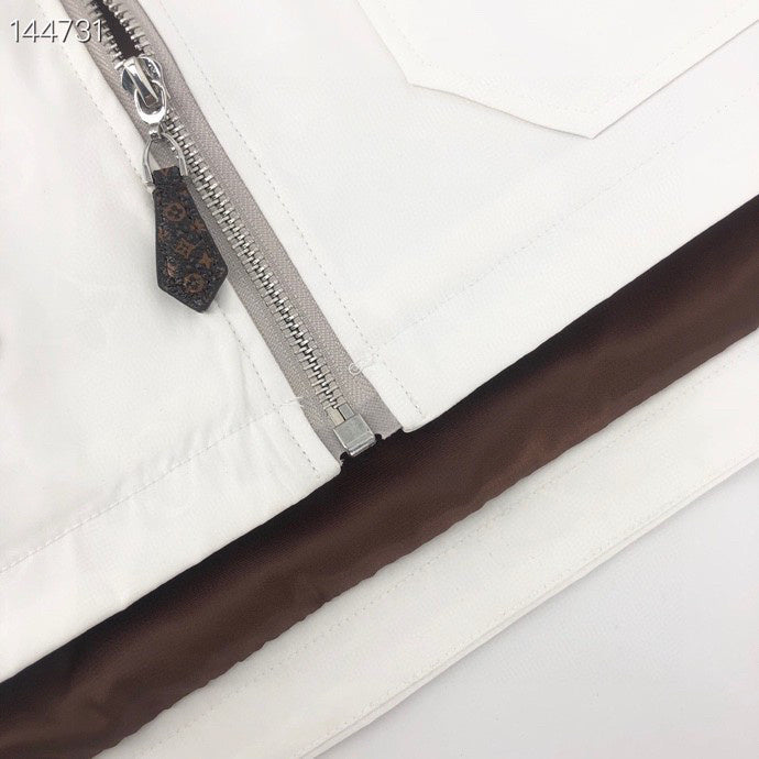 Full styled look of Louis Vuitton luxury clothing with everyday silhouette