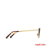 Close-up detail view of Louis Vuitton unisex sunglasses