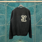 Side profile of Louis Vuitton luxury clothing with label-forward styling