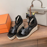 Hermès White Loafer Flats - Back View