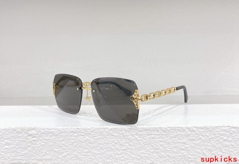 Side view of Louis Vuitton unisex sunglasses