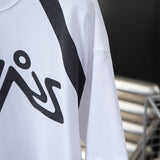 Full styled look of Louis Vuitton cotton t-shirt with signature branding