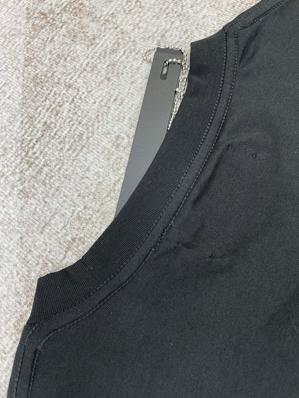Close-up of Amiri t-shirt craftsmanship