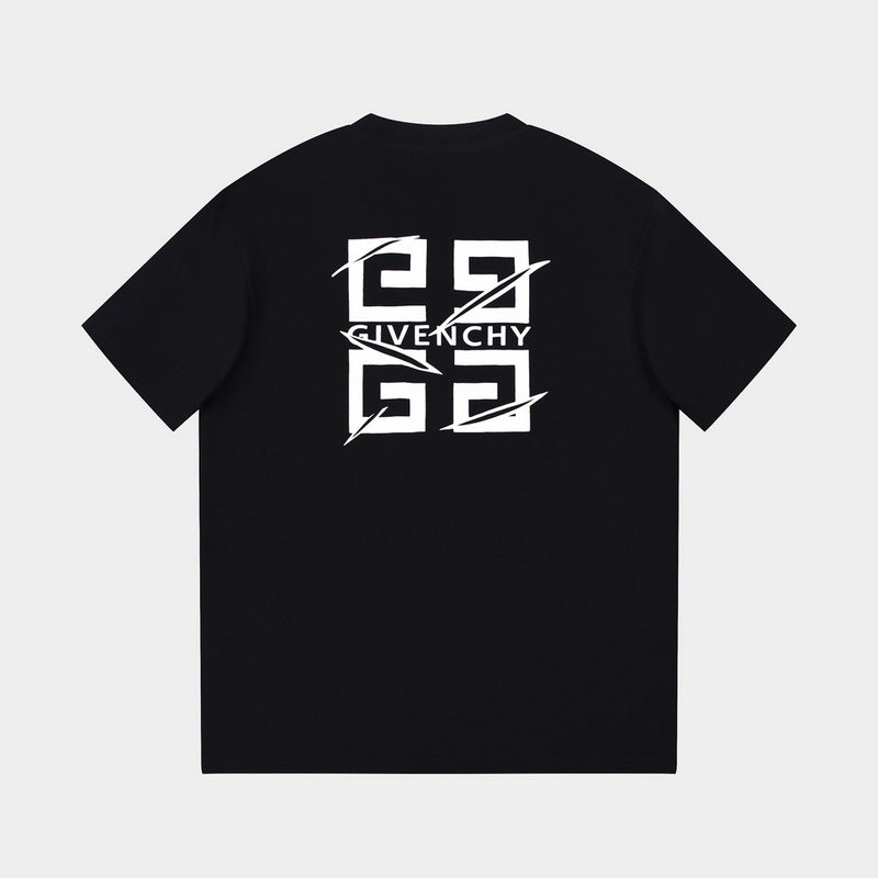Side profile of Givenchy luxury clothing with monogram-inspired silhouette