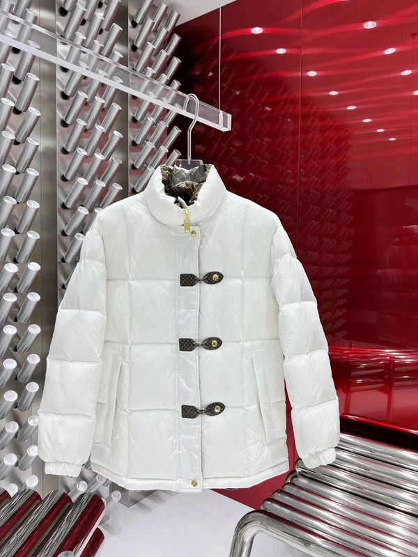 Close-up detail shot of Louis Vuitton luxury clothing with everyday silhouette