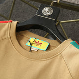 Full styled look of Gucci luxury clothing with signature branding