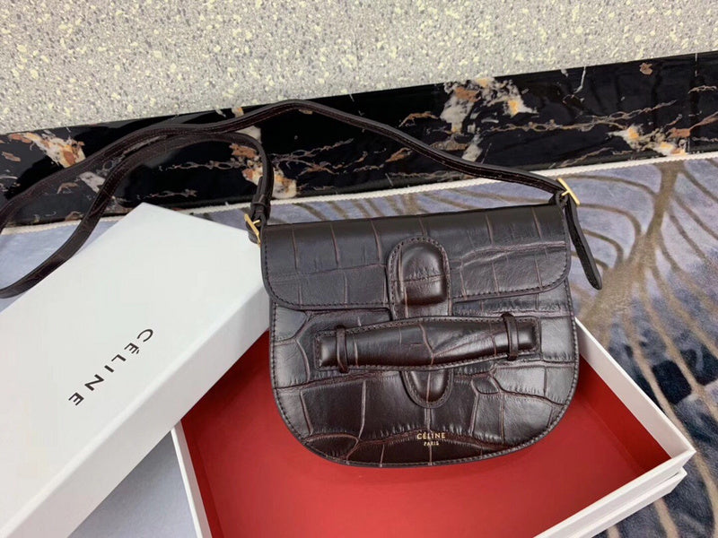 Front view of structured statement women's handbag – women's designer-style accessory