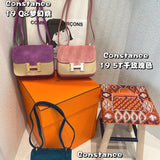 Side view of graceful structured handbag