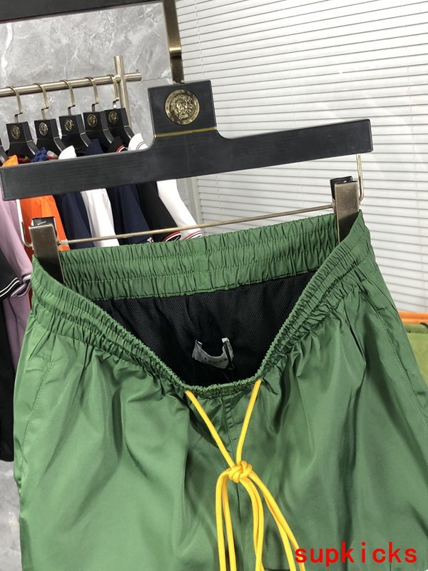 Back view of Rhude luxury clothing with label-forward styling