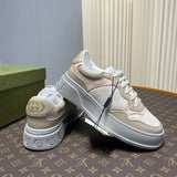 Gucci clean off-white luxury sneakers view 4 padded collar comfort