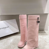 Givenchy Camel Platform Heels - Lifestyle Styling Shot