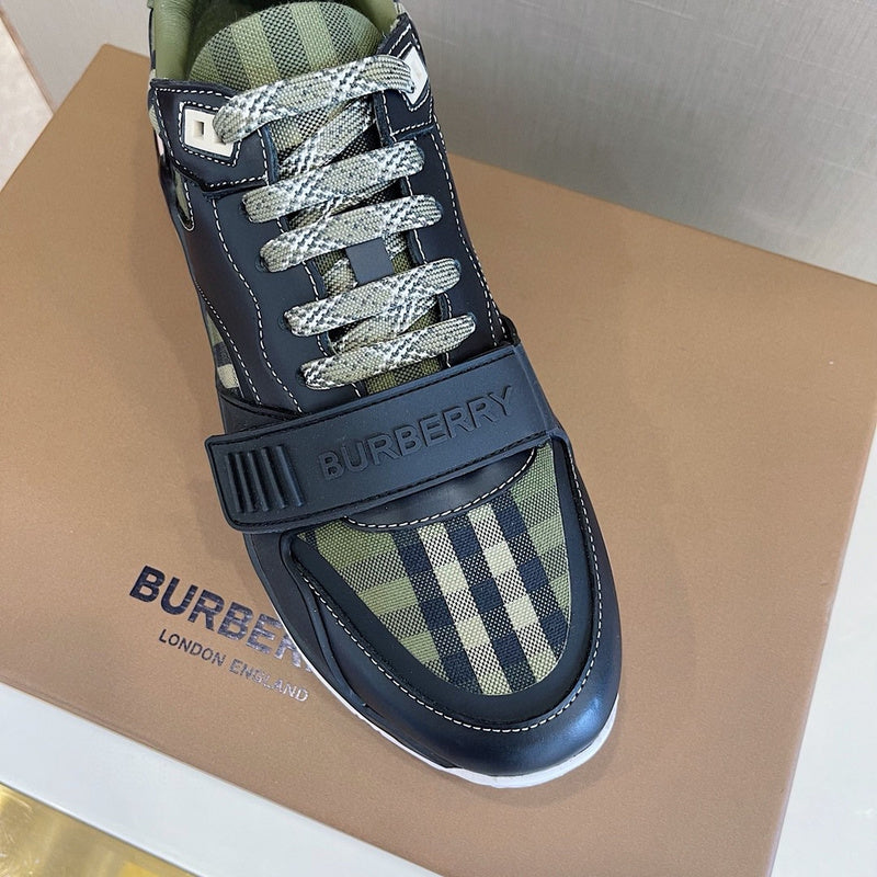 Burberry shoes Style 173 - close-up of classic monogram styling