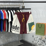 Front view of Rhude luxury clothing with streetwear-inspired cut
