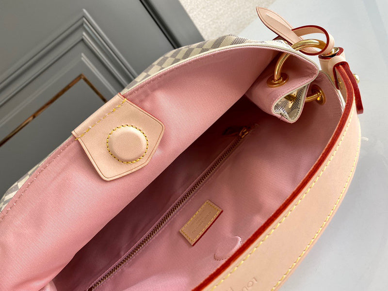 Front view of structured sleek women's handbag – women's everyday handbag