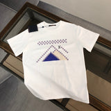 Back view of Louis Vuitton cotton t-shirt with runway-inspired design