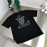 Back view of Louis Vuitton cotton t-shirt with monogram-inspired silhouette