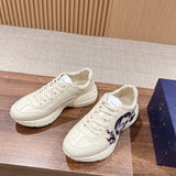Gucci clean off-white luxury sneakers view 6 padded collar comfort