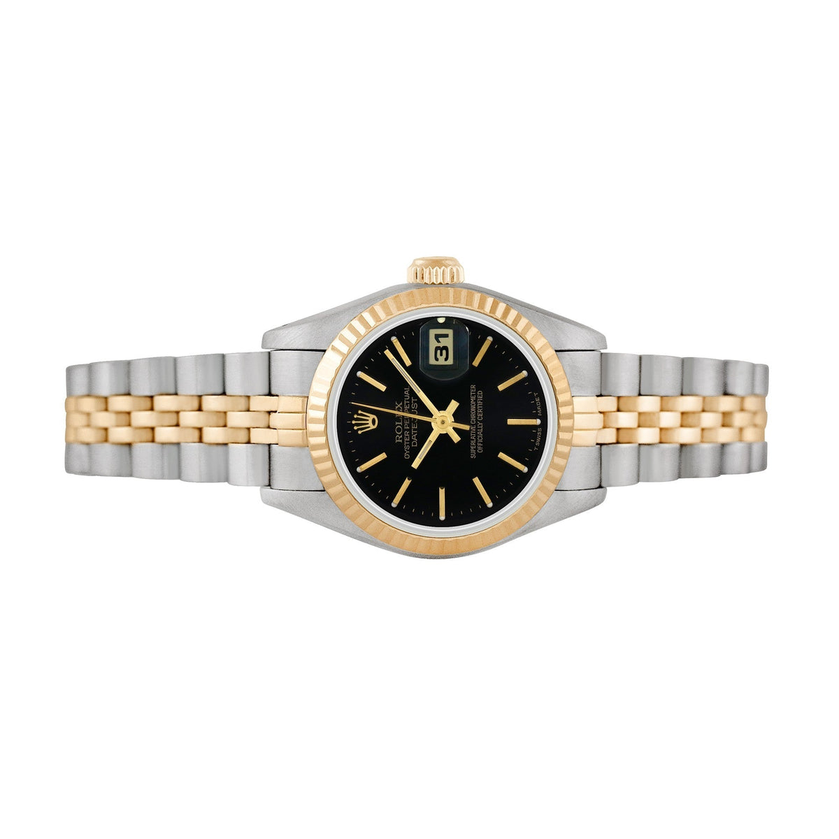 Front view of Rolex women's watch