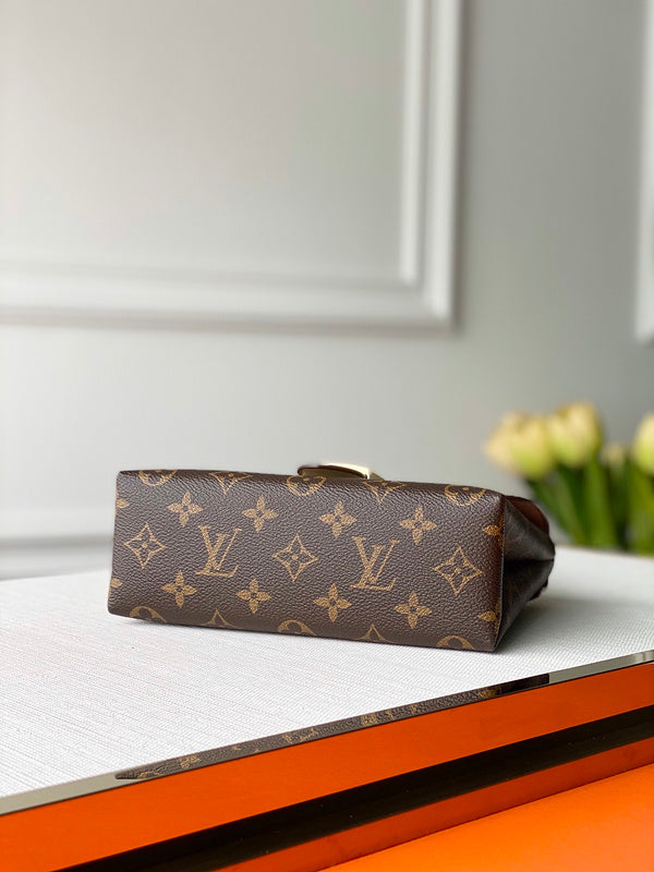 Back view of elevated premium women's handbag – women's luxury handbag