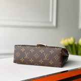 Back view of elevated premium women's handbag – women's luxury handbag