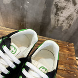 Gucci tonal black luxury sneakers view 4 chunky sole construction
