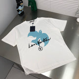 Back view of Louis Vuitton cotton t-shirt with label-forward styling