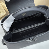  streamlined shoulder bag detail view showing craftsmanship 56