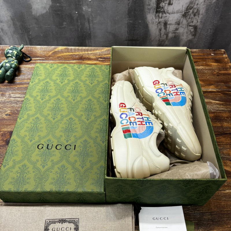 Gucci bold contrast luxury sneakers view 9 signature lace-up style