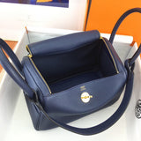 Side view of graceful structured handbag