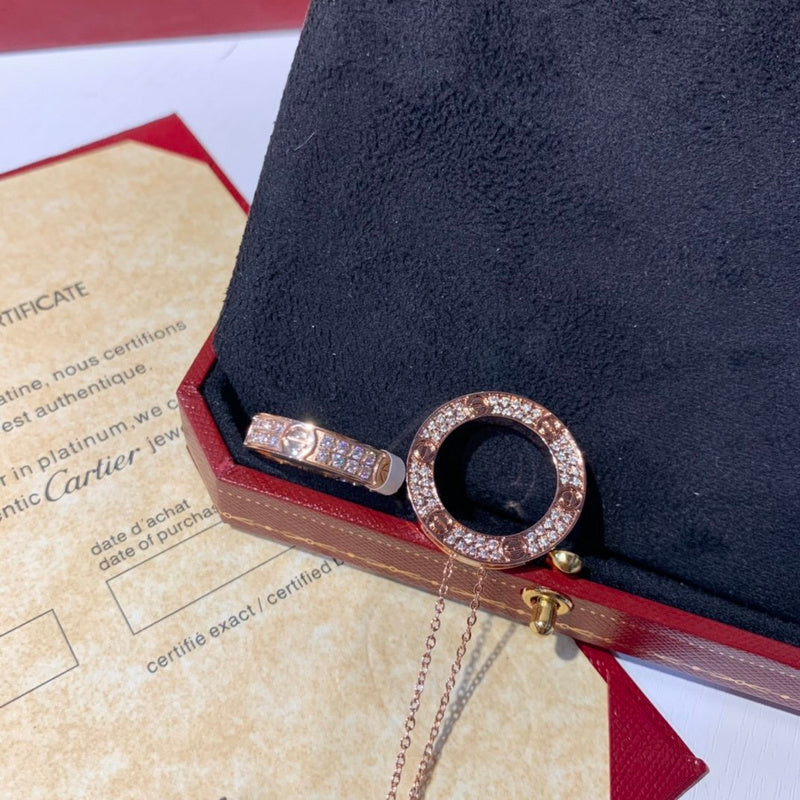 Angled view of Cartier unisex jewelry piece