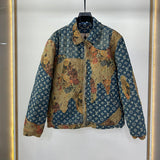 Front view of Louis Vuitton luxury clothing with contemporary cut