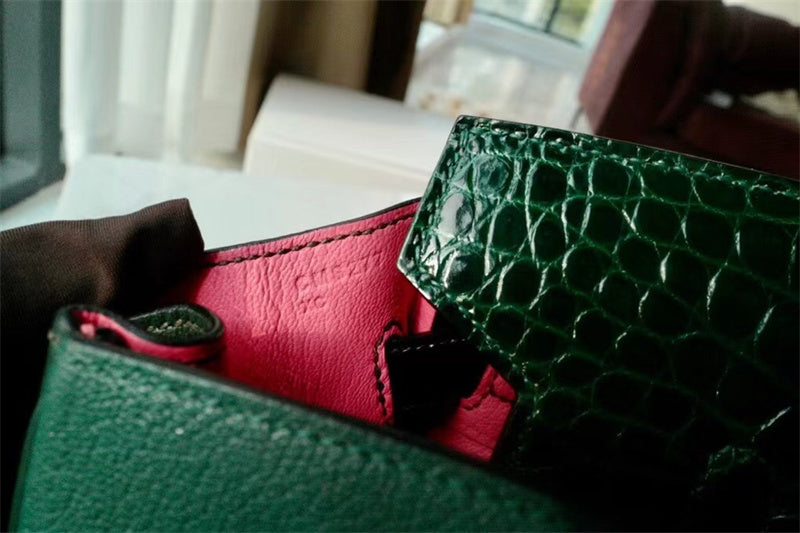 Close-up detail of clean-lined bag design